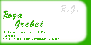 roza grebel business card
